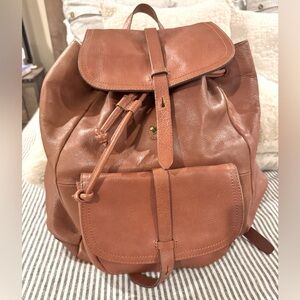 Madewell leather backpack. Excellent condition.